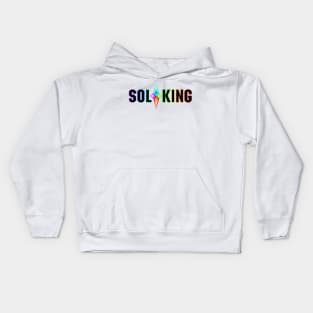 SOL KING LOGO - BLACK TEXT Kids Hoodie